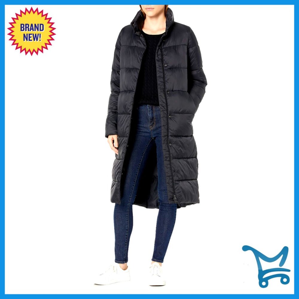 Lightweight Water-Resistant Cocoon Puffer Coat Longer Length Winter Essential